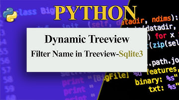 Python Tree view || with sqlite3 as Database