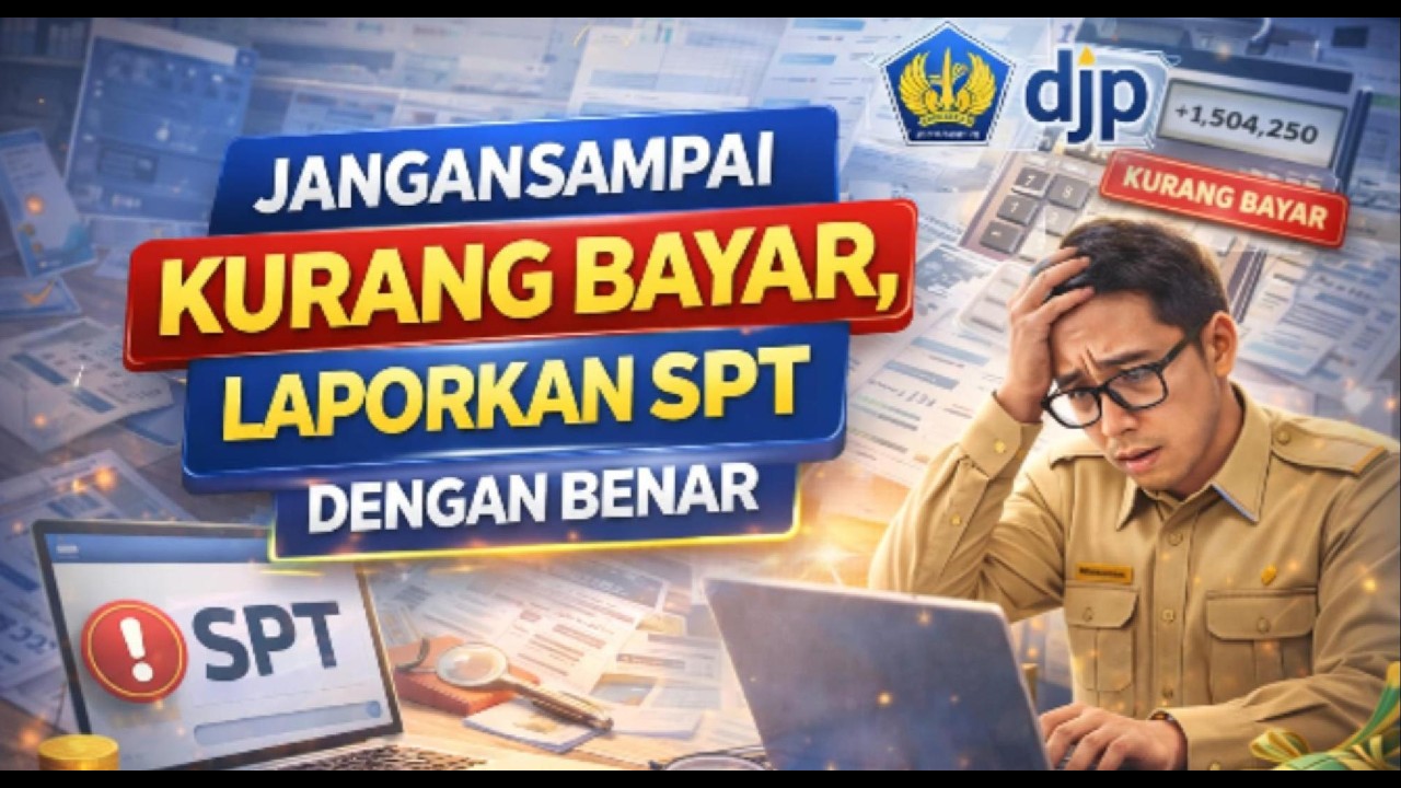 Awas Kurang Bayar, Begini Cara Lapor SPT Tahunan 2026 di Coretax DJP. #spttahunan #pajak #pppk #asn