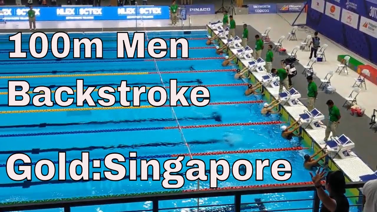 Finals Men 100m Backstroke 30th Sea Games 2019 Youtube