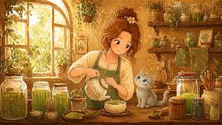 Matcha Cafe Jazz ☕ Cozy Morning with a Kitten — for Work, Study & Calm Focus | 1940s Swing