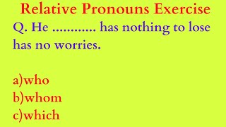 Relative Pronouns Exercise[2]| English Grammar
