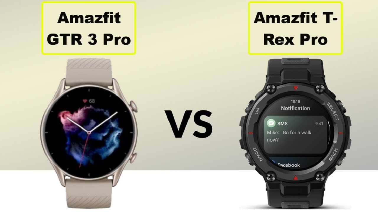 Amazfit GTR 3 Pro vs Amazfit T Rex Pro - In Depth Review 