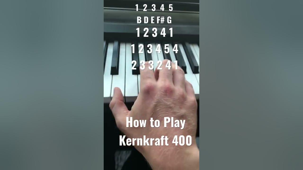 How to Play Kernkraft 400 on Piano in 15 seconds🎹