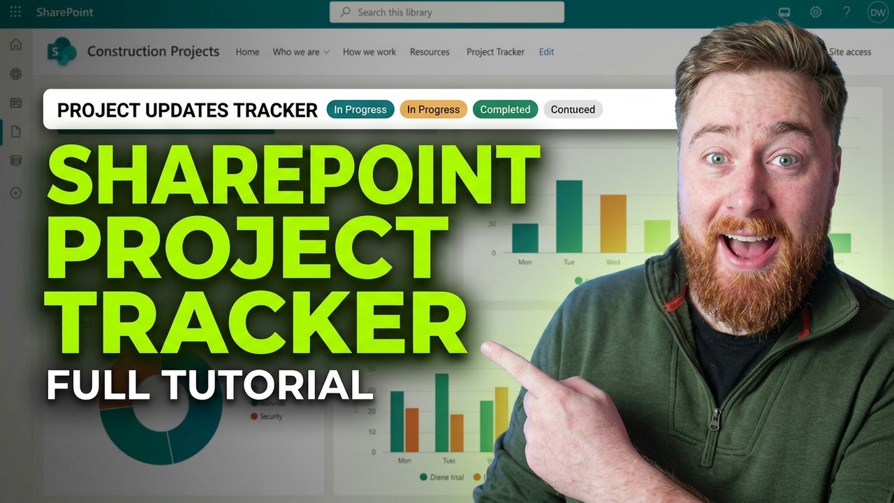 Using Sharepoint For Project Management Updates Project Updates Tracker SharePoint Intranet | Full Tutorial! - YouTube