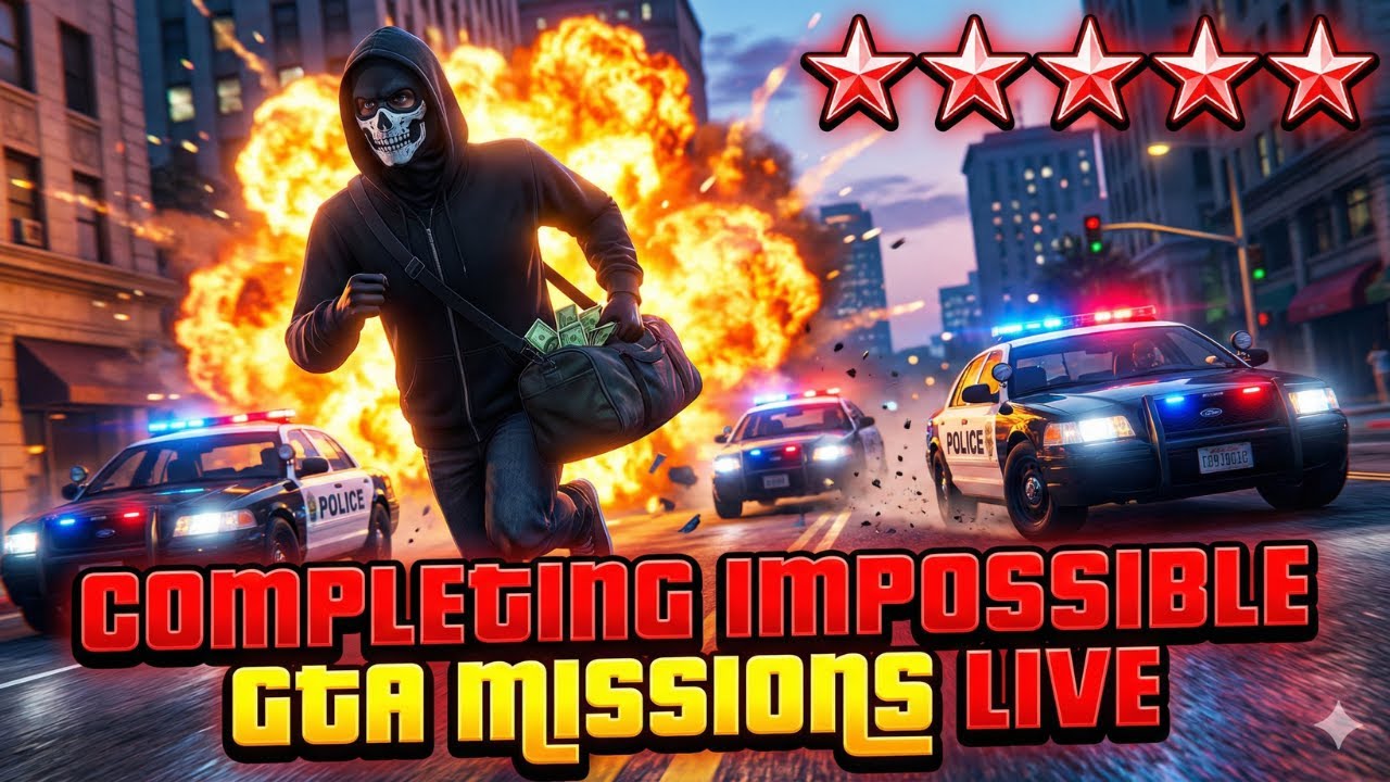 🔴COMPLETING IMPOSSIBLE GTA MISSIONS LIVE!!!  | Day 1 | GTA 5 ONLINE | GTA V