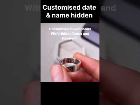 Hidden Name Date Rings Personalized Gold Silver Rings Trend 2025 shortsfeed shorts