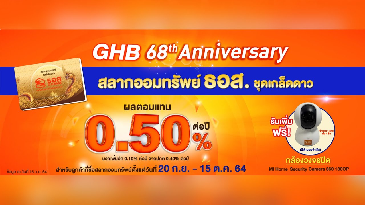 ธอส.ฉลองครบ 68 ปี จัดโปรโมชั่นส่งเสริมการออม | เดลินิวส์