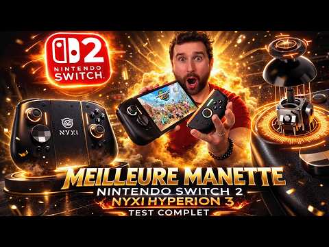 Nintendo SWITCH 2 : LA MEILLEURE MANETTE JOYCON NYXI HYPERION 3 😱 TEST COMPLET 🔥