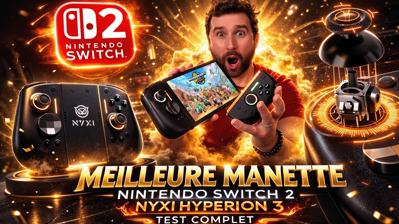 Nintendo SWITCH 2 : LA MEILLEURE MANETTE JOYCON NYXI HYPERION 3 😱 TEST COMPLET 🔥