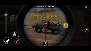 War Sniper Z23 Mission 28 Selective Service Destroy Six Trucks