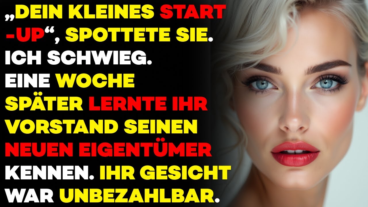 „Dein kleines Start-up“ – Eine Woche später gehörte ihr Chef mir