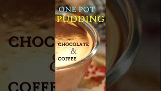 ONE POT PUDDING with Chocolate and Coffee! (Delicious Trending Panna Cotta - Food Coma ASMR)