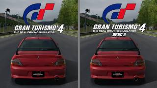 Mitsubishi Lancer Evolution VIII MR GSR | GT4 vs GT4 Spec II | Sound Comparison