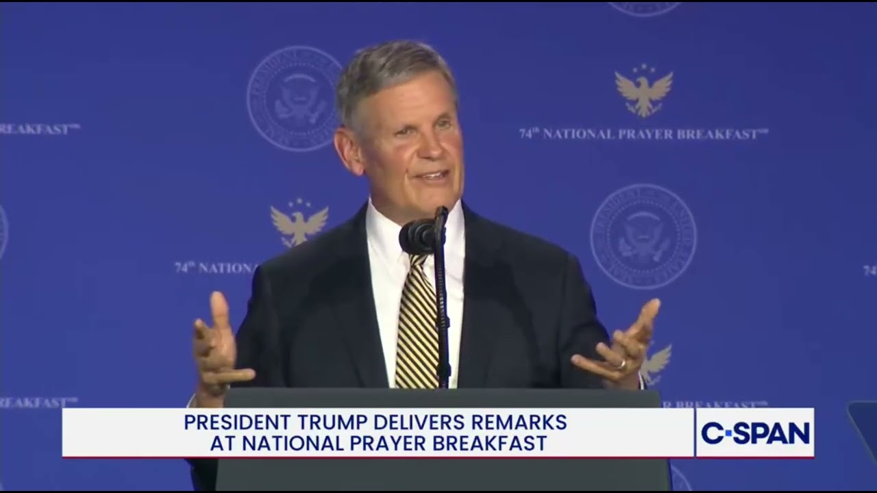 Gov. Lee Delivers Keynote Address at National Prayer Breakfast