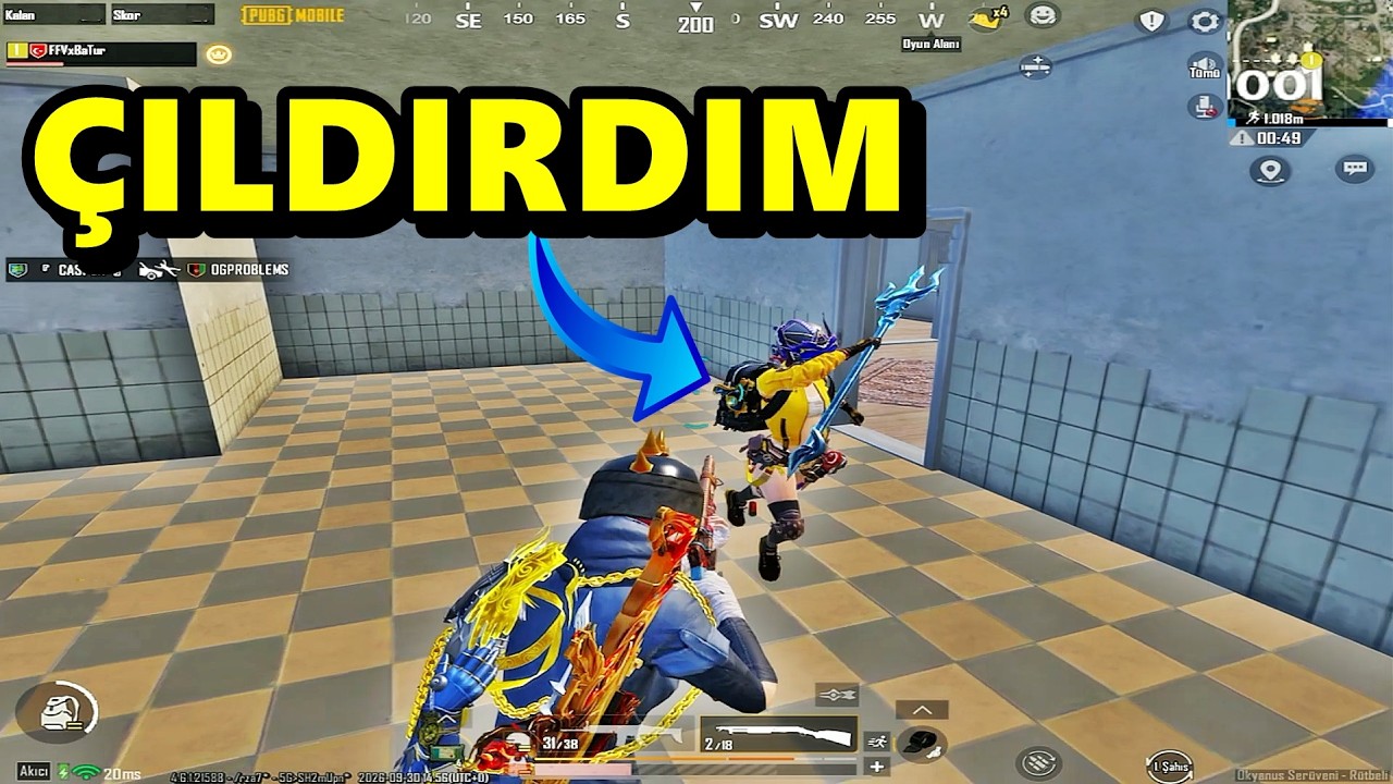 ÖYLE BİR ŞEY YAPTI Kİ ÇILDIRDIM ! HARİKA MAÇ BATUR GAME SOLO SQUAD PUBG MOBİLE