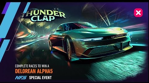 NFS No Limits | NFNL | Thunder Clap | DeLorean Alpha5 | 170 gold spent | Day 7 Storm Surge