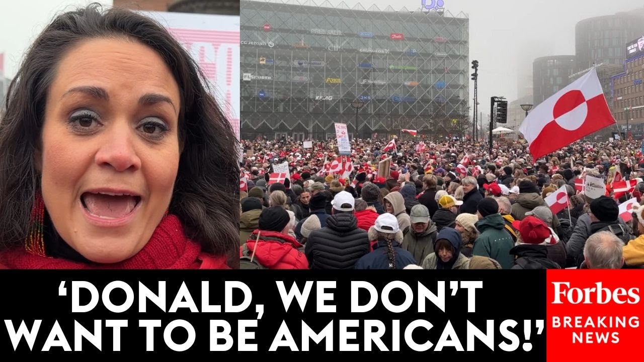 BREAKING NEWS: Protestors Hold 'Hands Off Greenland' Demonstration In Copenhagen, Denmark