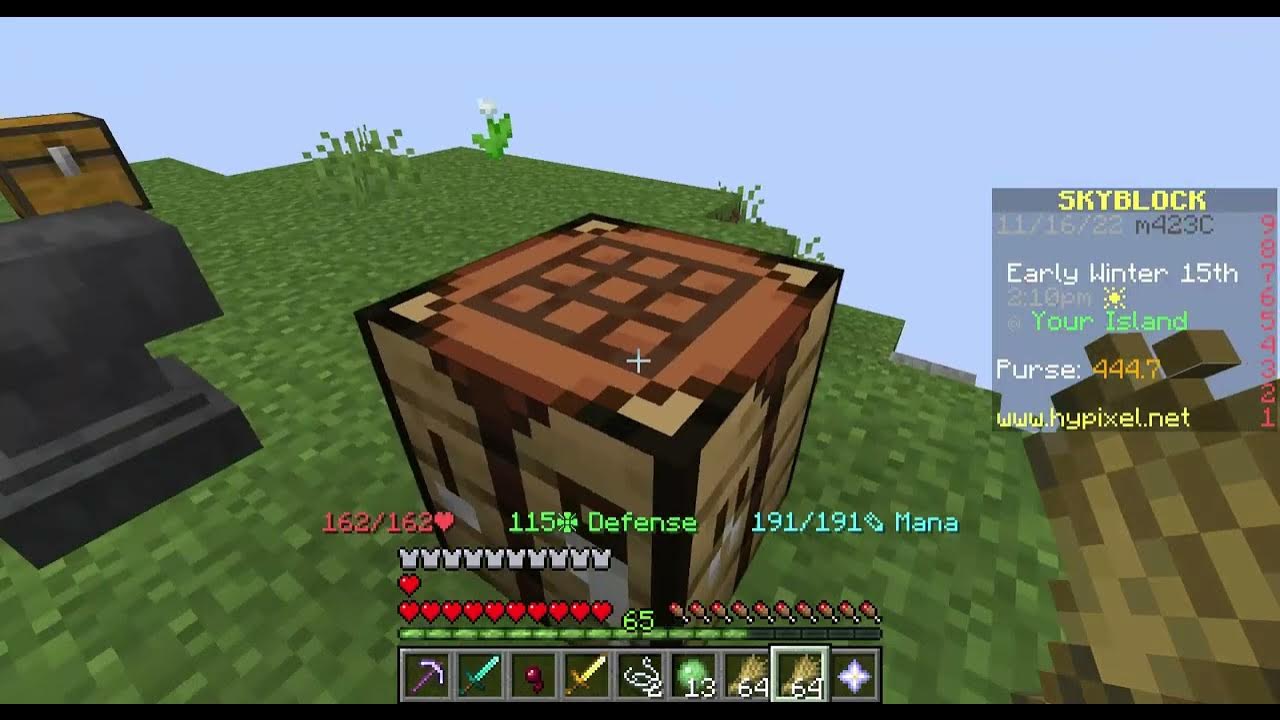 Minecraft high pixel skyblock part 3 YouTube