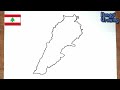 How To Draw Map Of Lebanon 