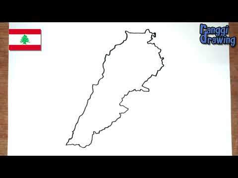 How To Draw Map Of Lebanon 