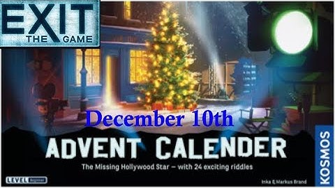 Exit The Game: The Missing Hollywood Star - December 10th
