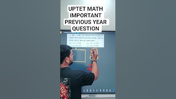 UPTET Math Important Previous Year Question #uptet2025 #uptet2025 #maths #ctet #uptet2025