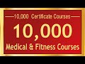 10000 certificate courses  medical  fitness  medifit education  mumbai india 