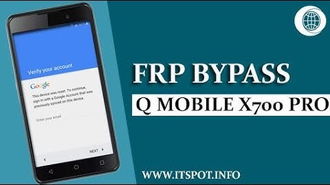 How To Remove & Bypass Google Account FRP QMobile X700 PRO II