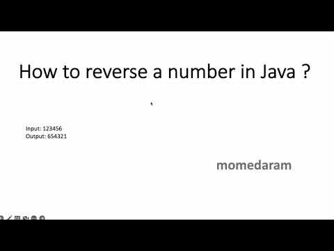 How to reverse a number in java? - YouTube