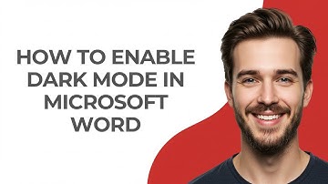 How To Enable Dark Mode In Microsoft Word - GUIDE!