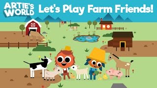 Let's Play | Drawing farm animals with Artie's World! (apps for kids) screenshot 1
