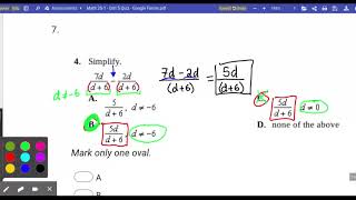 Math 20-1 - Unit 5 Review