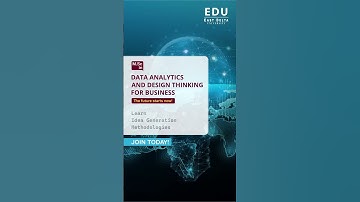 DATA Analytics & Design Thinking in BUSINESS #dataanalytics #designthinking #scholarships #shorts