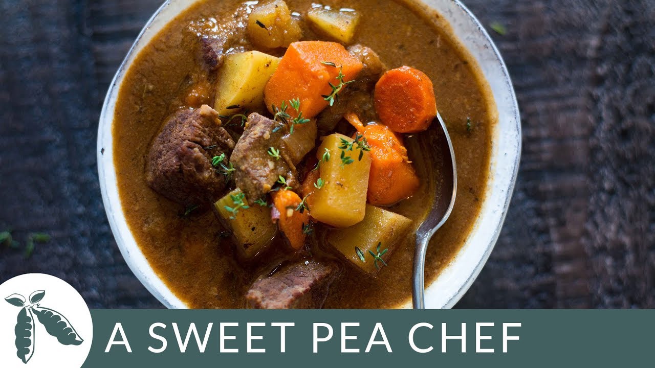 Healthy Slow Cooker Beef Stew Perfect Make Ahead Dinner Idea A Sweet Pea Chef