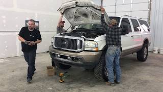 Sweet 2004 6.0 Powerstroke Excursion Gets 2016 Super Duty Front End Conversion Part 1