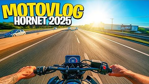 TESTANDO A NOVA HORNET 2025 NA RUA !! * acelerei tudooooo *
