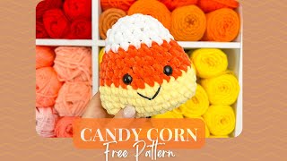 Easy Amigurumi Candy Corn Crochet Pattern Tutorial