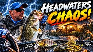 Full The Bass Were Biting… Then This Storm Hit at Headwaters Lake Guide