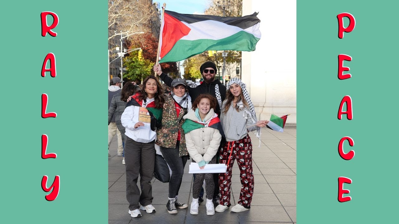 Free Palestine Rally (Columbus Circle) - YouTube