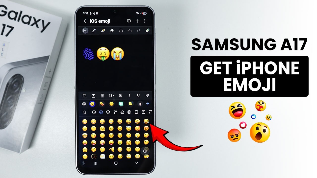 How to Get iPhone Emoji on Samsung A17 - Install iOS Emoji - YouTube