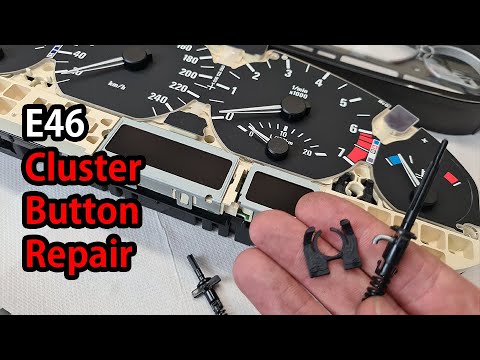 BMW E46 Dashboard Instrument Cluster Button Setting time Repair – DIY Guide