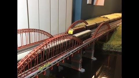 N Gauge Four Oaks Street Station Part 81 Bridge module complete