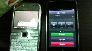IPOD Call to Nokia E72 have isuue (SIP PHONE)