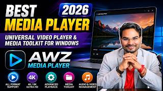 Best Media Player 2026 | Universal Video Player & Media Toolkit for Windows | AWZ Media Player screenshot 1