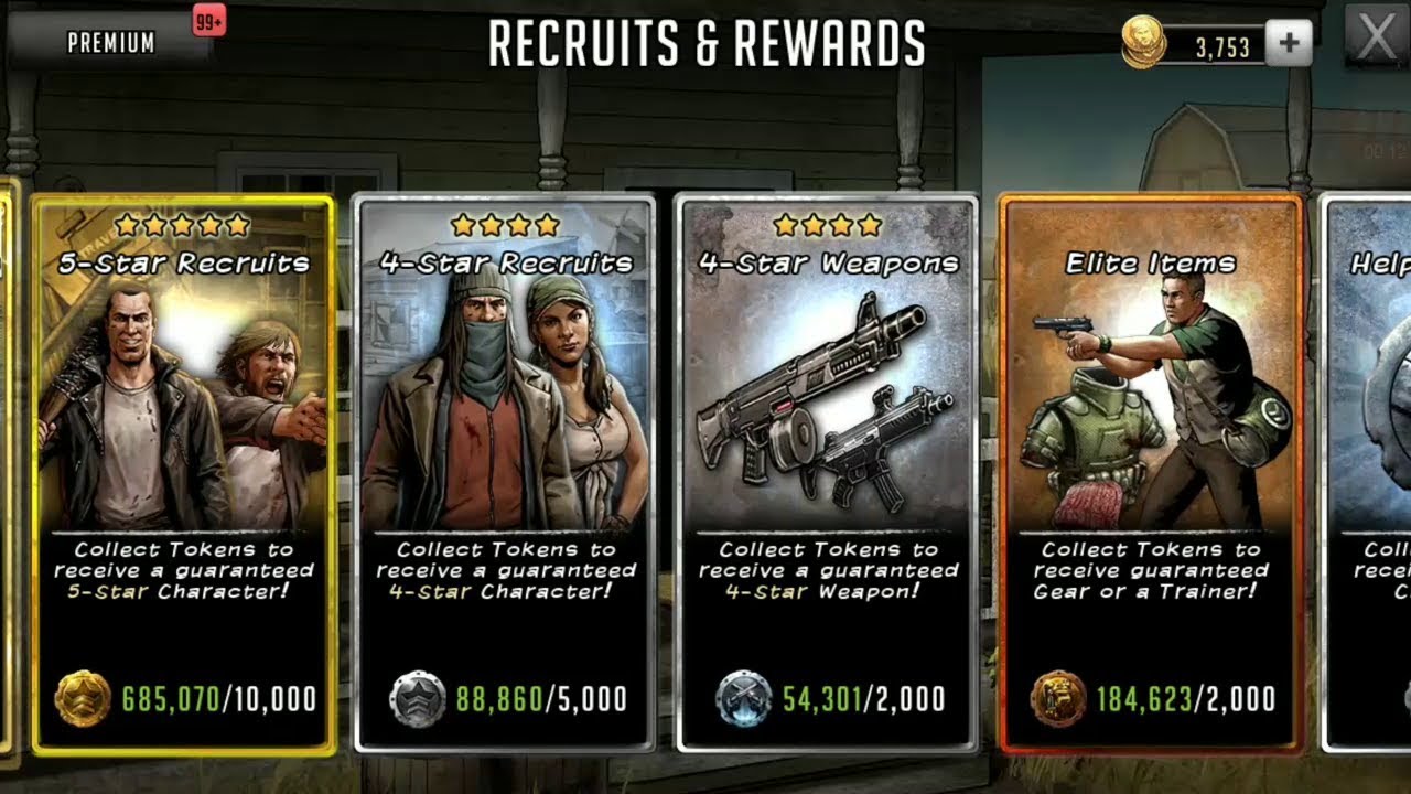 The Walking Dead Road to Survival-68 massive 5 star token pull