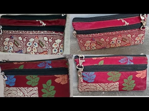 3 Zipper New. Design  Ladies purse बनाने का आसान तरीका
