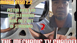 PISTON RING END GAP CLEARANCE / NO.2 RING SOBRANG LIIT WALA SA STANDARD MAZDA BT50 2.2