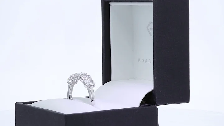 Oval Lab Diamond Five Stone Half Eternity Ring | Ada Diamonds