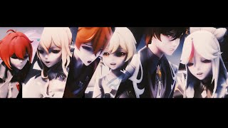 [MMD x Genshin Impact] On the Rocks - Jean/Diluc, Tartaglia/Traveler, Zhongli/Ningguang)