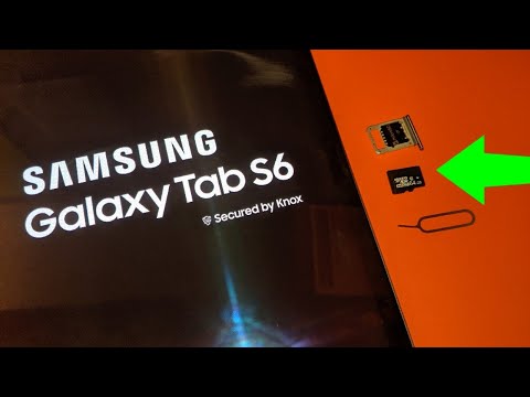 SAMSUNG Tab S6 How to Insert and Remove MEMORY CARD ( SD CARD ) 